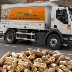 Gard’Bois — Granulés vrac — Camion fourni par Cécilia — À VALIDER Granulés de bois en vrac