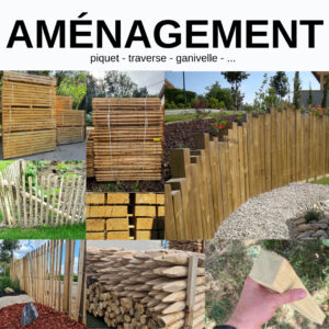 Aménagement de jardin Ganivelle acacia H 0,50m - rouleau 10m
